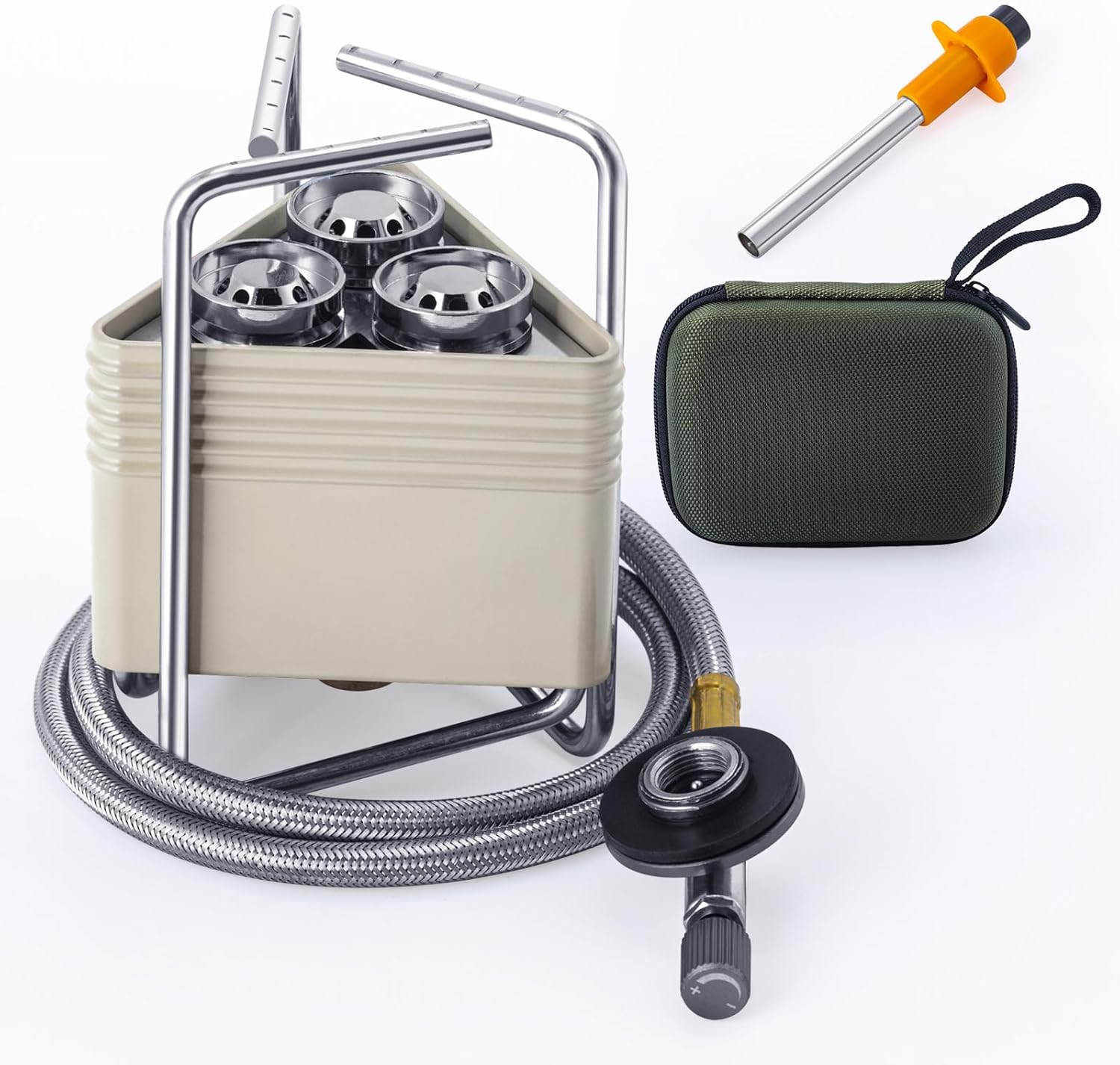 8000W Portable Propane Camping Stove - Stable & Wind-Resistant