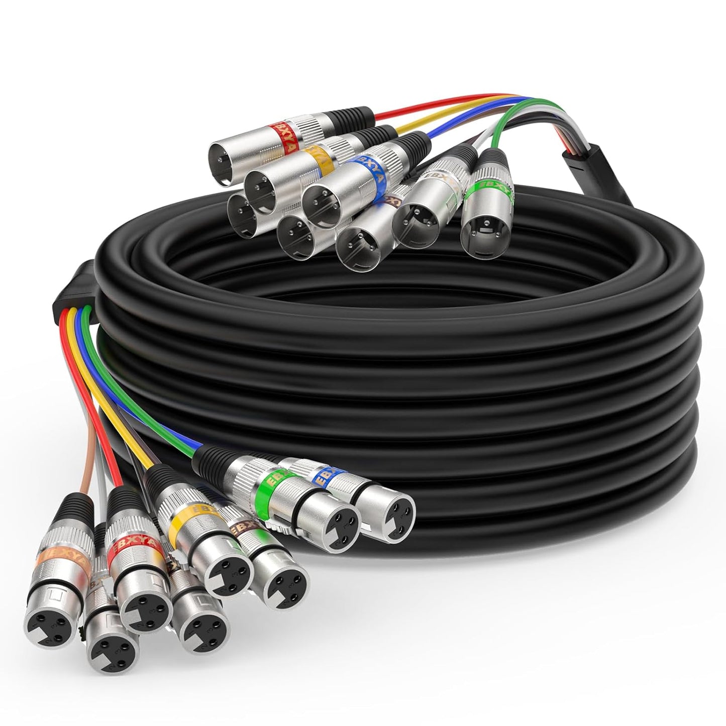 EBXYA 8 Channel XLR Snake Cables for Clear Sound Quality