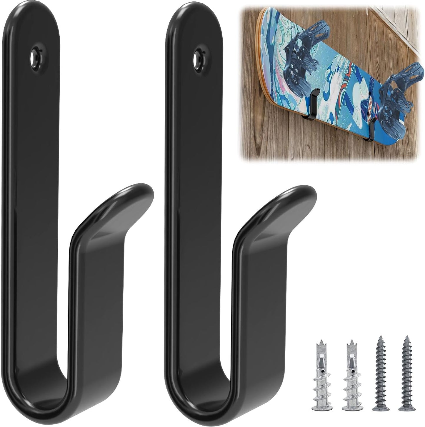 Space-Saving Snowboard Wall Mounts - Organize in Style
