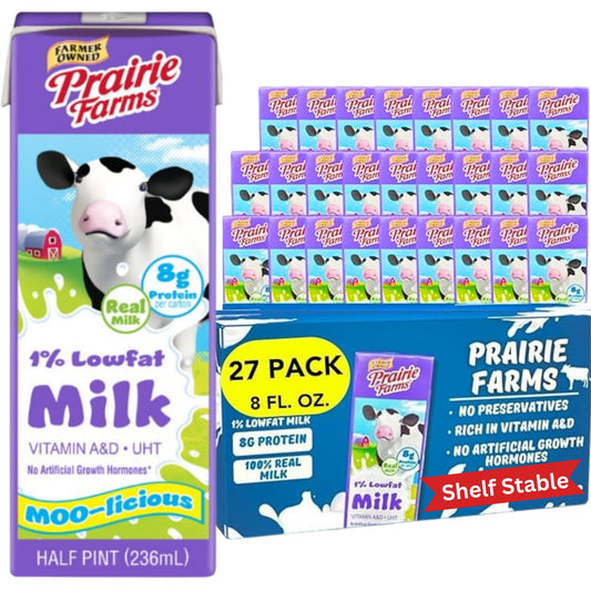 Shelf Stable 1% Low Fat Milk - Prairie Farms Dairy Quality