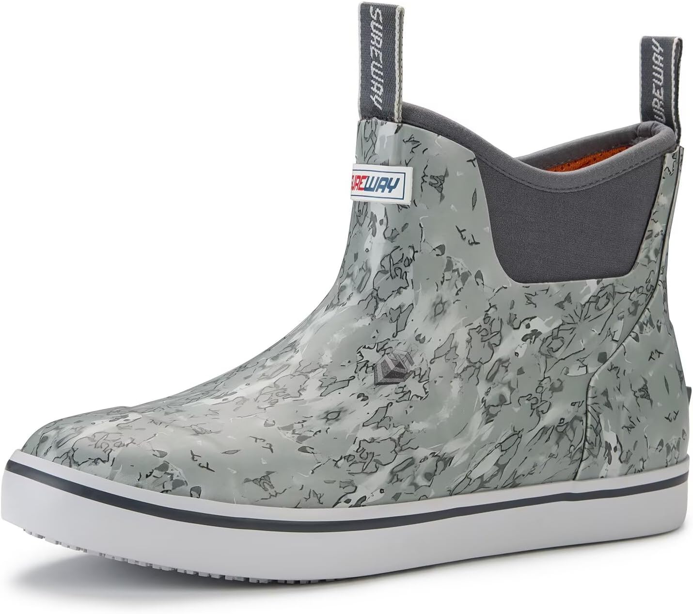 SUREWAY Men's Deck Boots: Waterproof Non-Slip Fishing Footwear