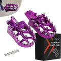 Dirt Bike Pegs MX Foot Pedals for CRF150F CRF230F Sur-Ron - Purple