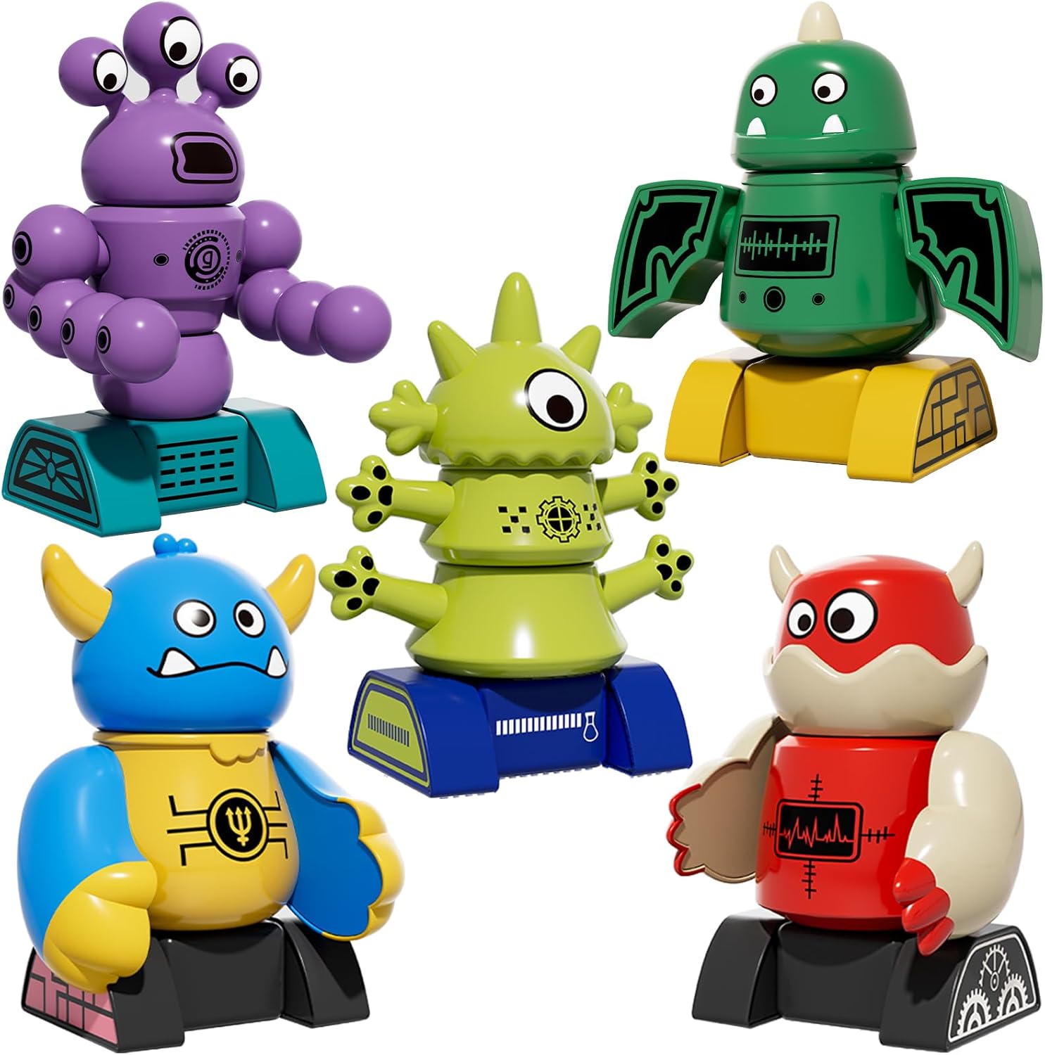 Transforming Monster Magnet Toy Set for Kids 3-7 Years