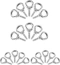 QWORK Eye Bolt 20 Pack 3/8ft-16 x 1ft Stainless Steel Eyebolts