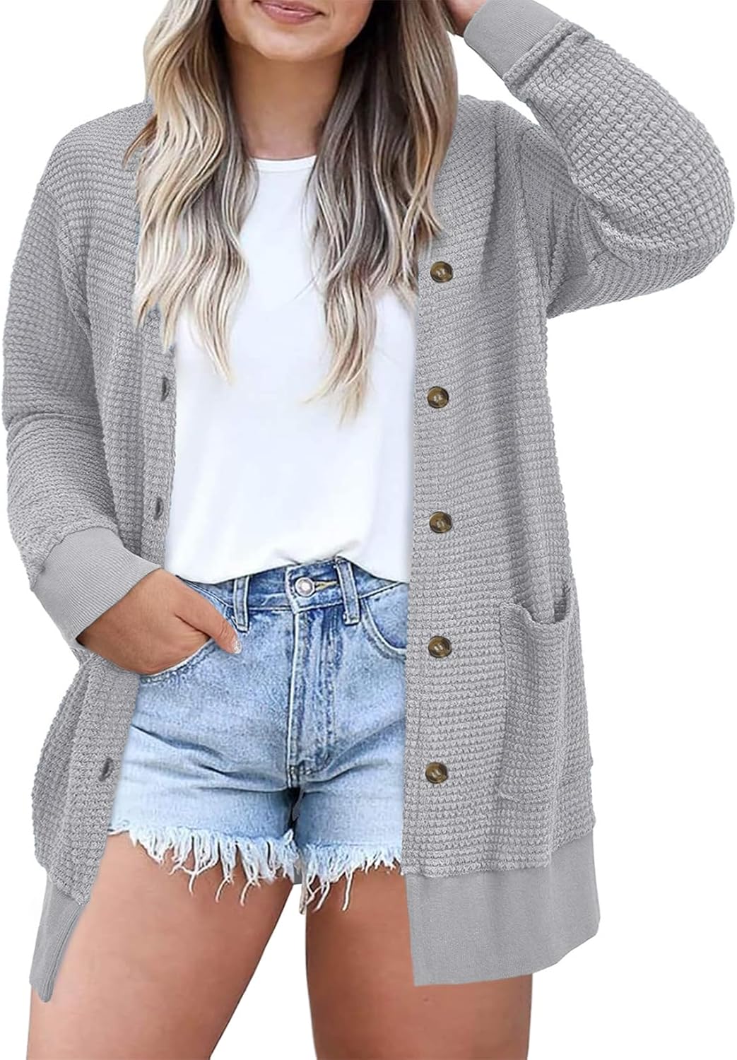 Eytino Womens Plus Size Cardigans for Casual Chic Style