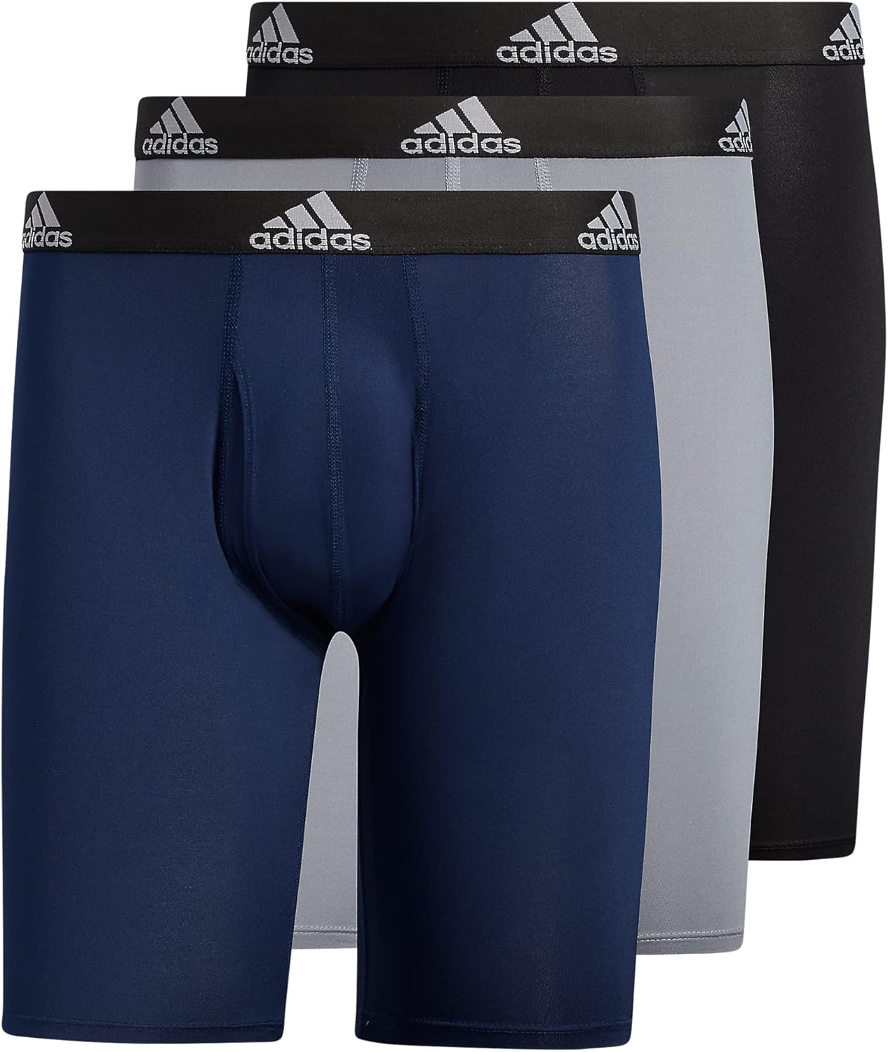 adidas Men's Performance Long Boxer Briefs for All-Day Comfort
