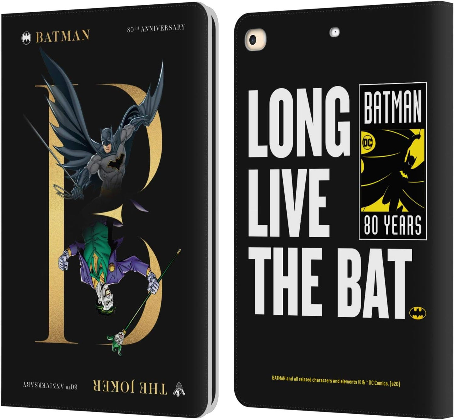 Batman DC Comics Joker Rivalry Leather Wallet Case for iPad 9.7