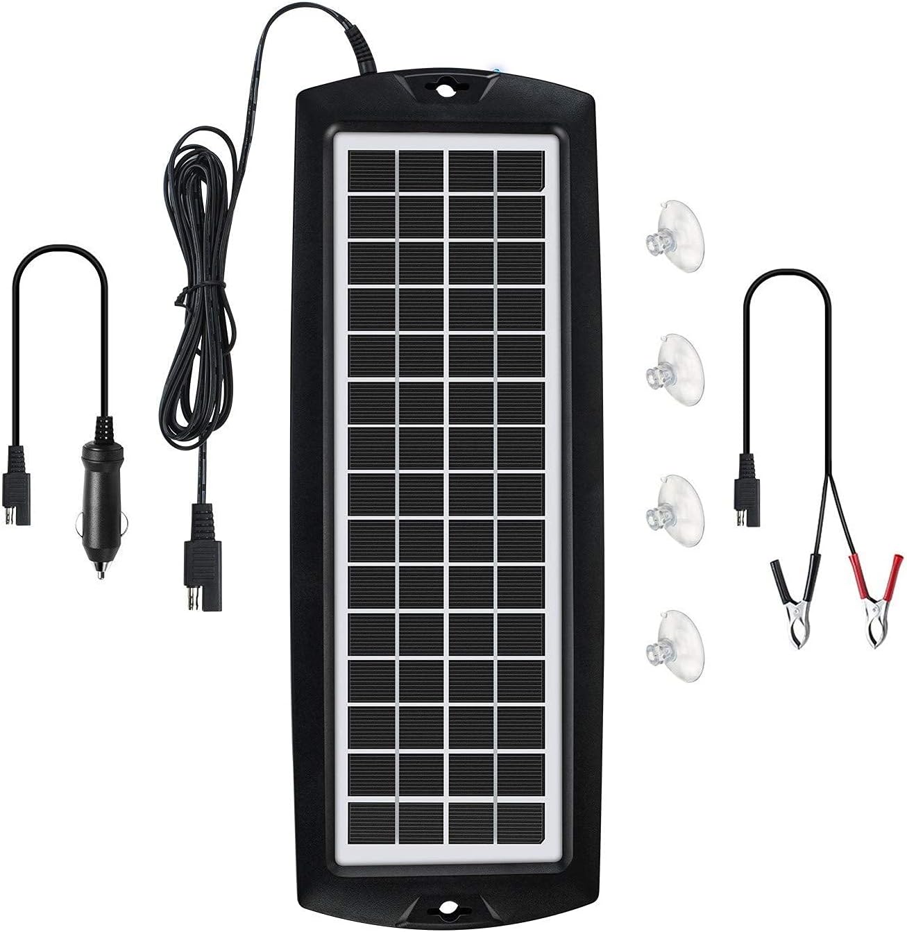 Sunway Solar Car Battery Trickle Charger 5W for 12V Vehicles