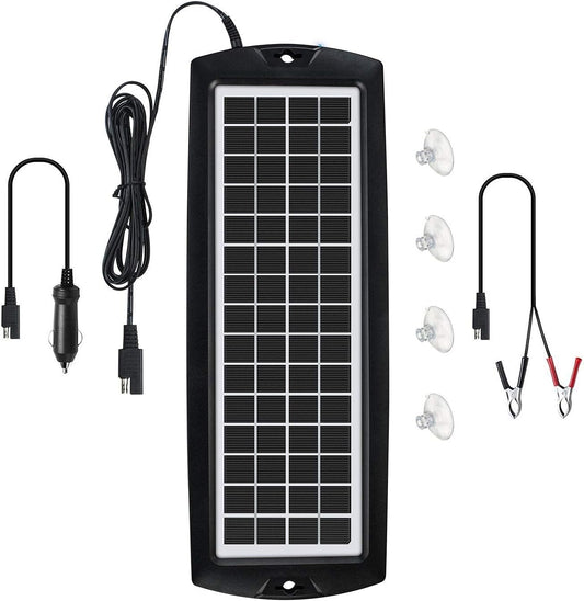 Sunway Solar Car Battery Trickle Charger 5W for 12V Vehicles