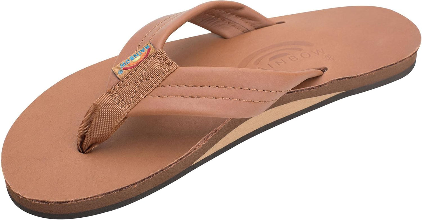 Rainbow Sandals Women's Single Layer Premier Leather Flip Flops