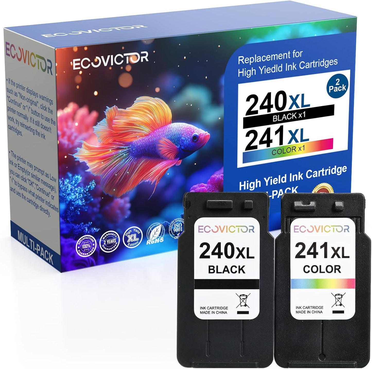 Remanufactured Ink Cartridge Replacement for Canon 240XL 241XL