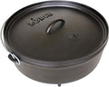 Lodge 6 Quart Pre-Seasoned Cast Iron Camp Dutch Oven - Camp Ready