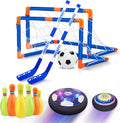 Hover Soccer Ball Set for Kids - 4-in-1 Rechargeable Hover Hockey