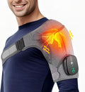 Cordless Shoulder Heating Pad with Vibration Modes - Relief