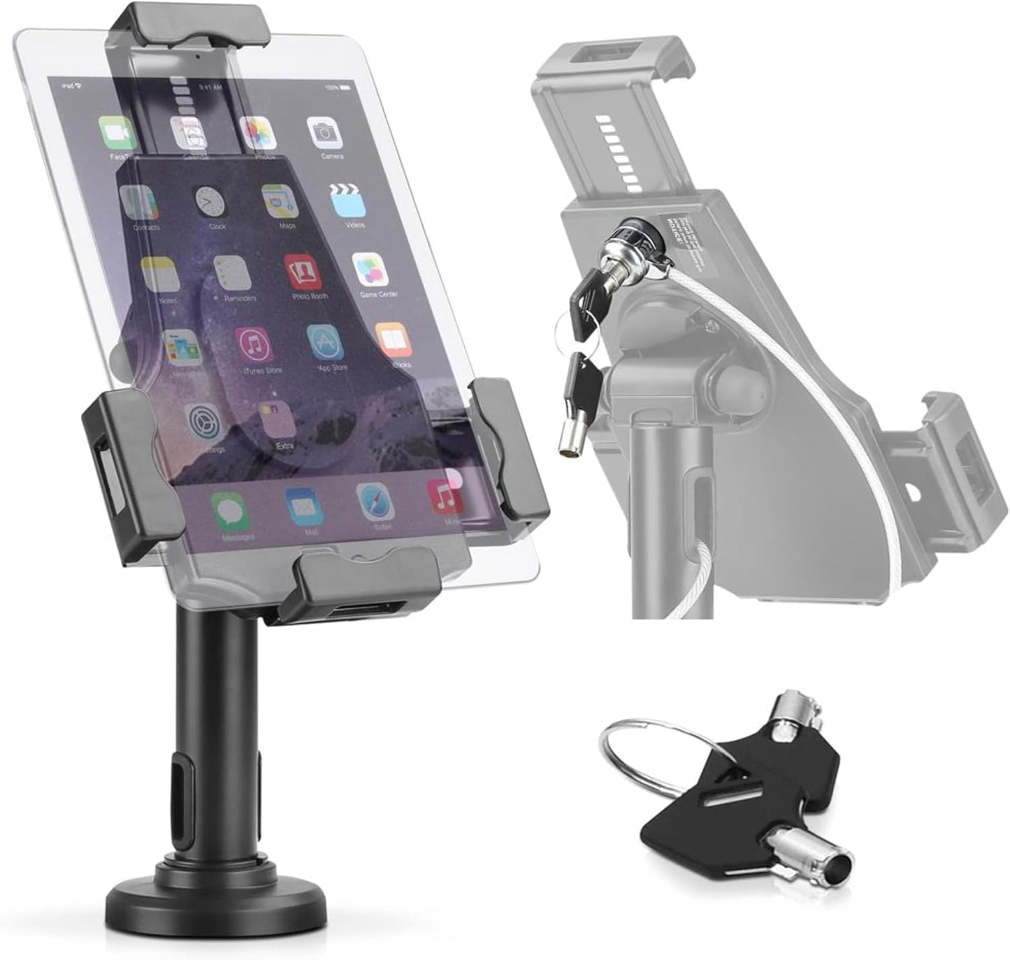 Pyle PSPADLK8 Anti-Theft Tablet Security Stand for All Tablets
