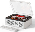 CD Player with Bluetooth Transmitter - Retro Wood Music Player
