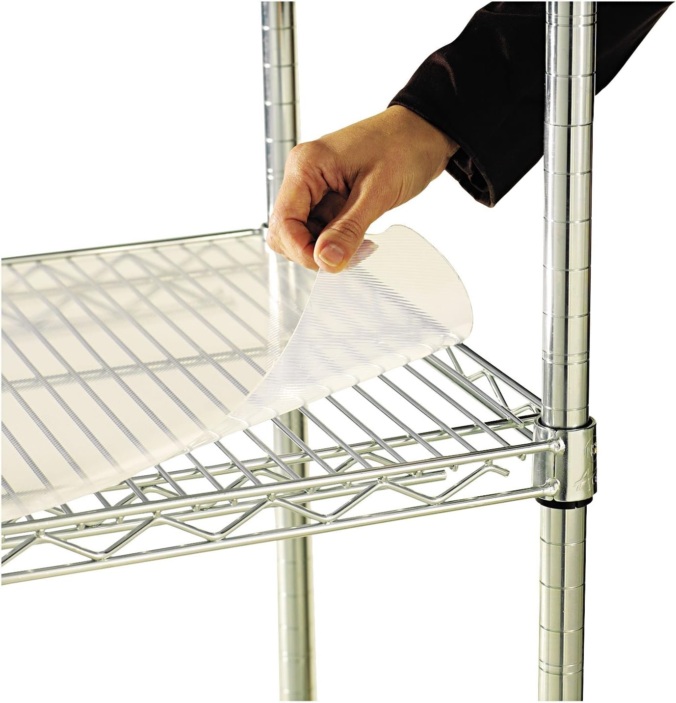 Alera 48 in x 18 in Clear Plastic Shelf Liners for Wire Shelving