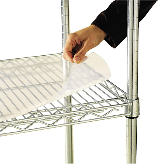 Alera 48 in x 18 in Clear Plastic Shelf Liners for Wire Shelving