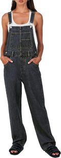 Overalls for Women Loose Fit Denim Overalls Adjustable Strap Jean Size