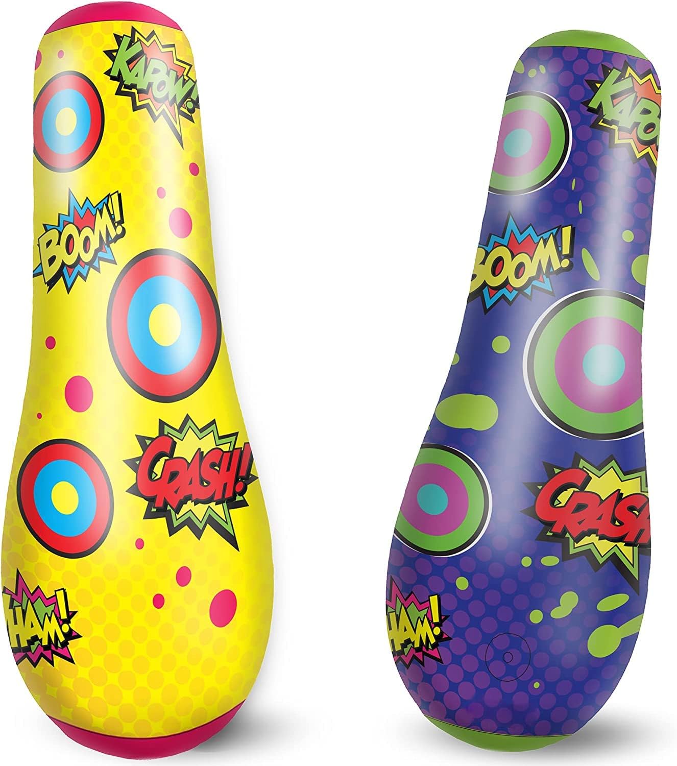 JOYIN 2 Pack Bounce-Back Kids Punching Bag Set