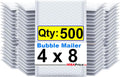 Polybubble 4x8 in White Bubble Mailers 500-Pack - Padded Small Mailers