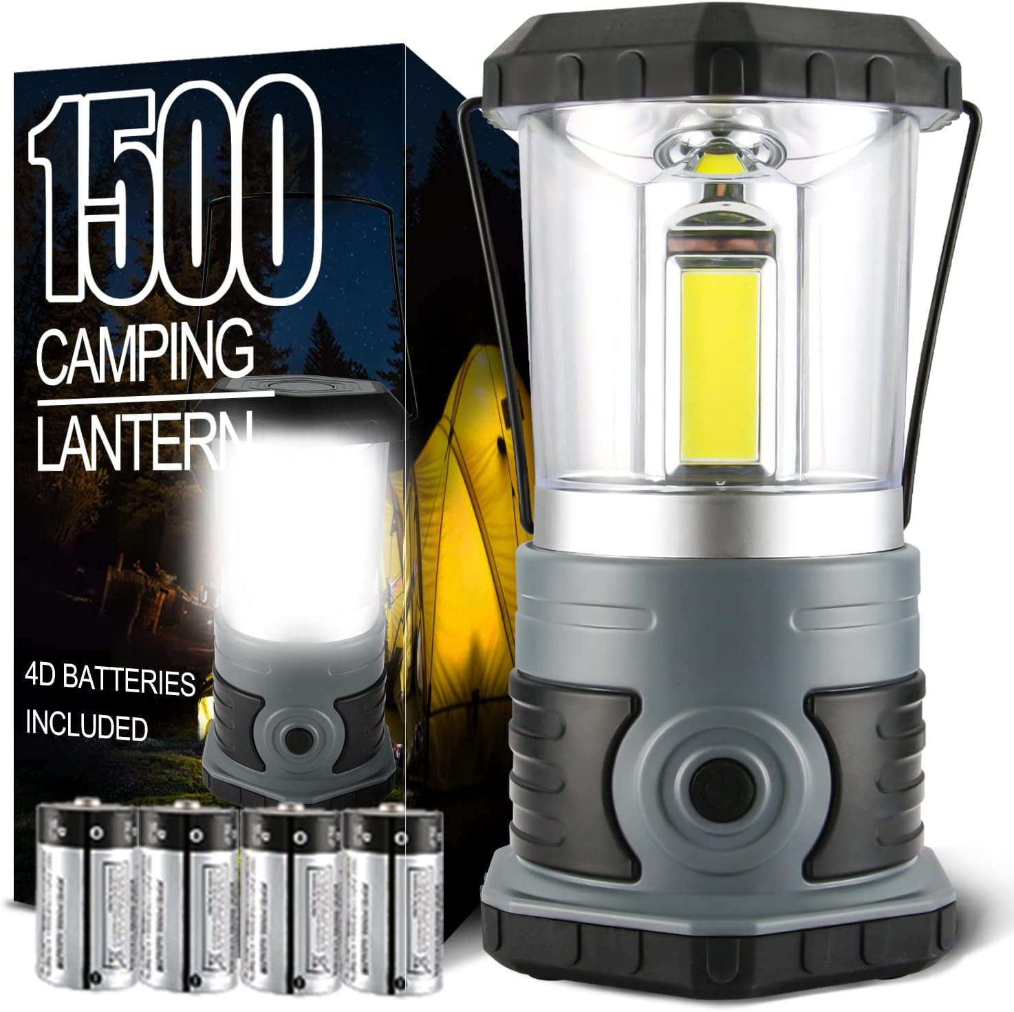 LED Camping Lantern 1500 LM Brightness for Power Outages