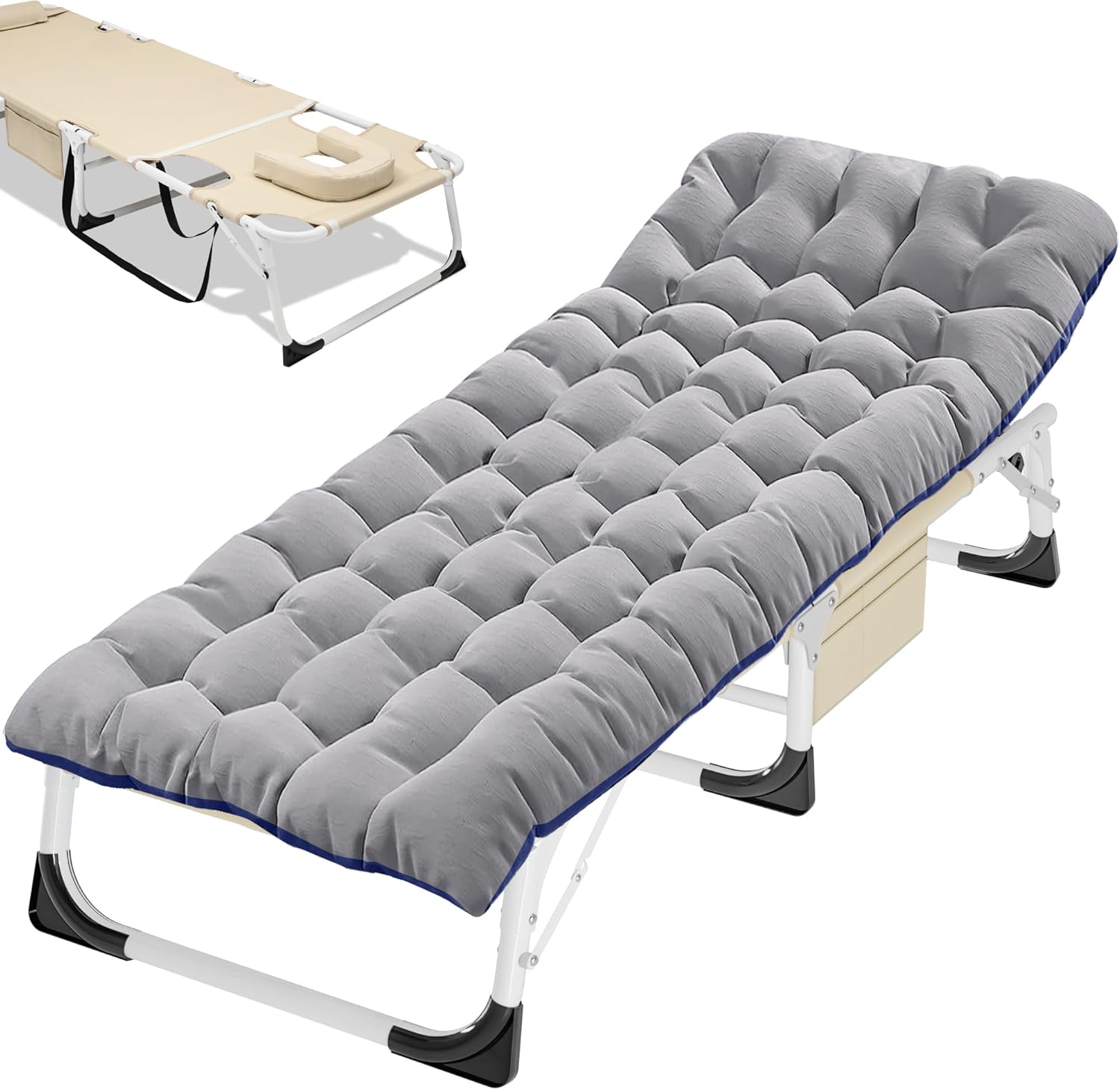 ABORON Camping Cot for Adult 28in Extra Wide Comfort