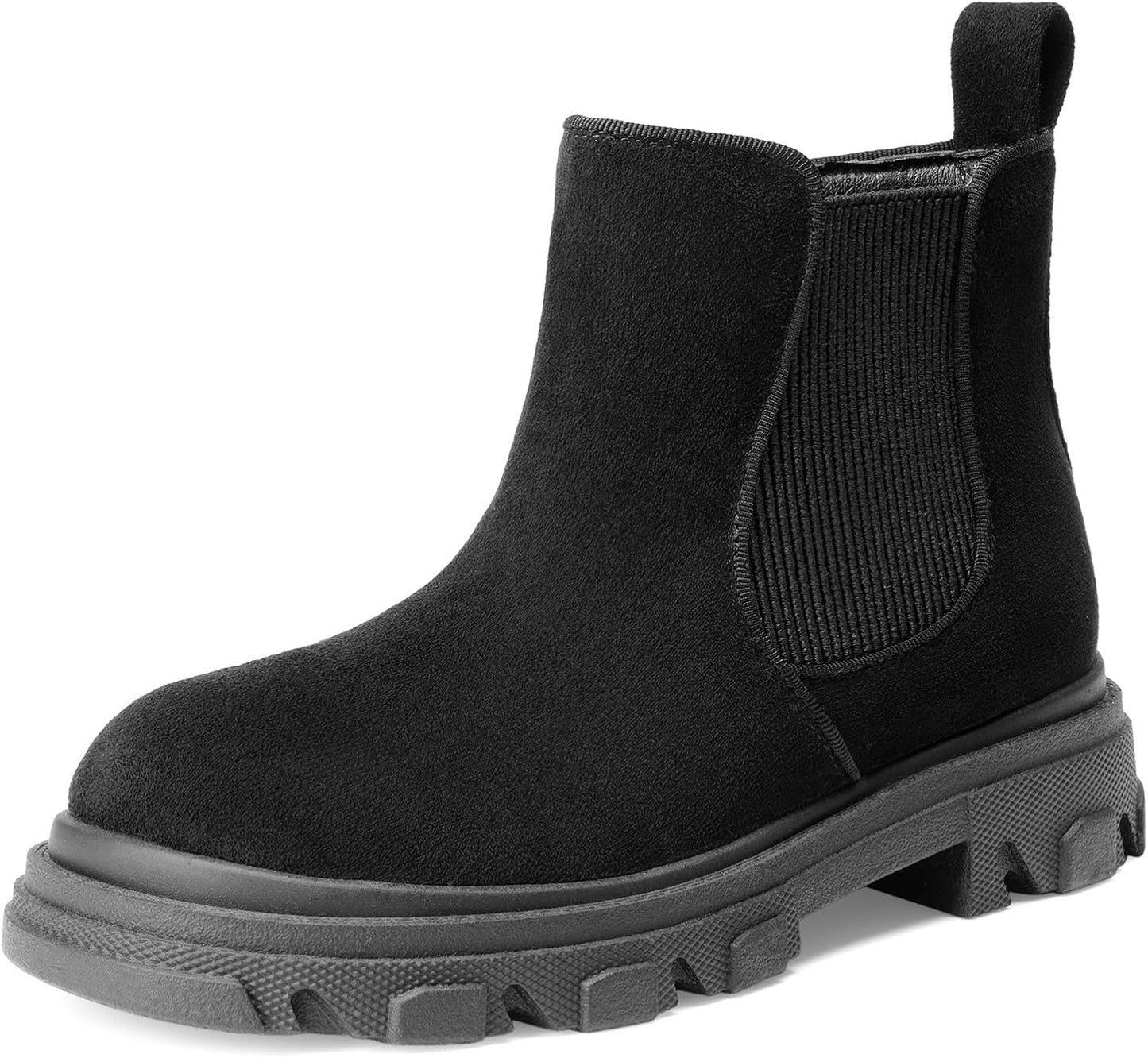 DREAM PAIRS Girls Chelsea Boots with Side Zipper for Kids