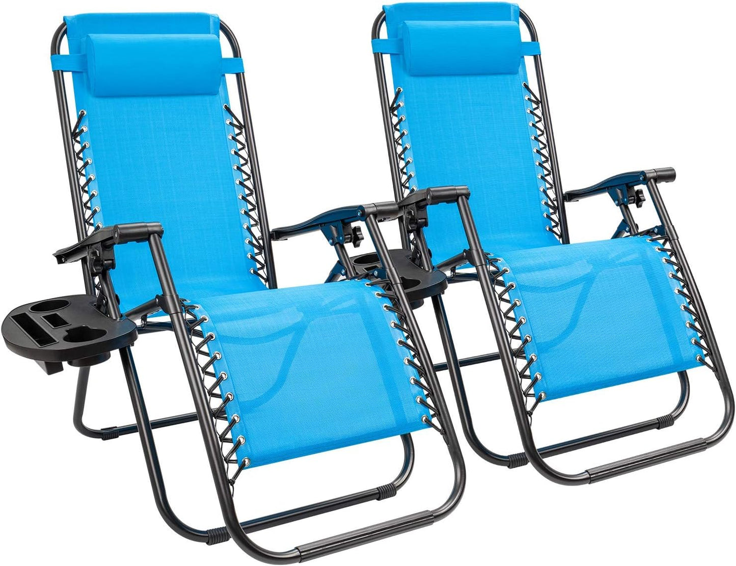 Kemon Zero Gravity Folding Lounge Chair Set of 2 for Outdoors