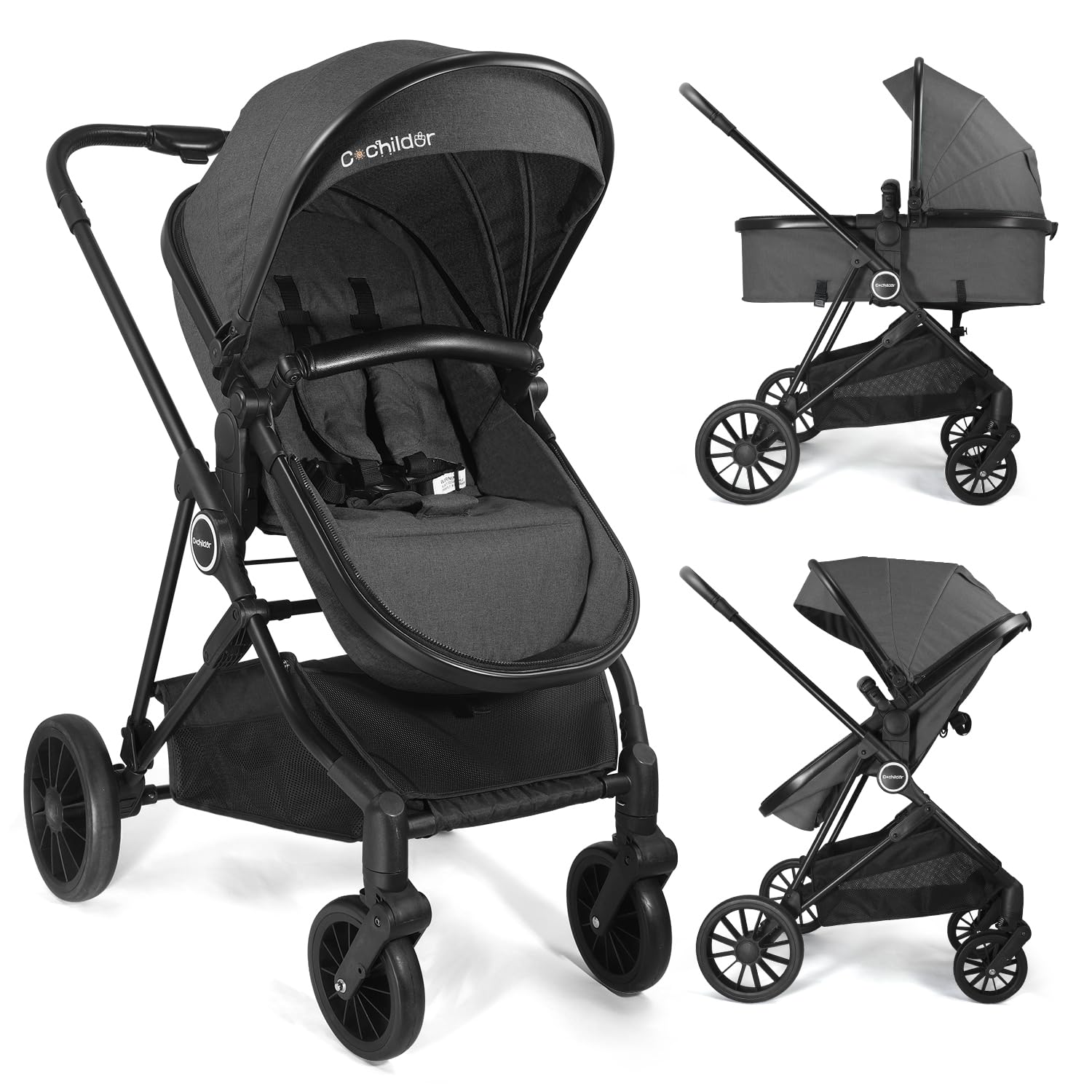 Lite 2.0 Baby Stroller with Newborn Mode for Growing Families