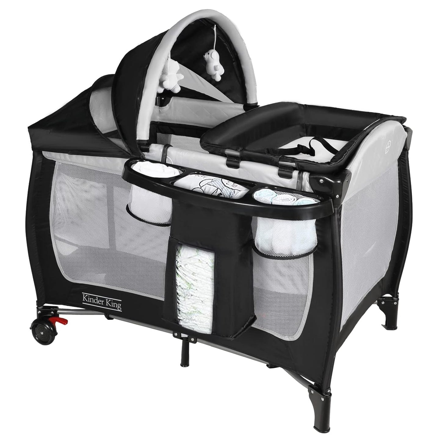 Kinder King 4-in-1 Portable Playard - Ultimate Baby Nursery Center