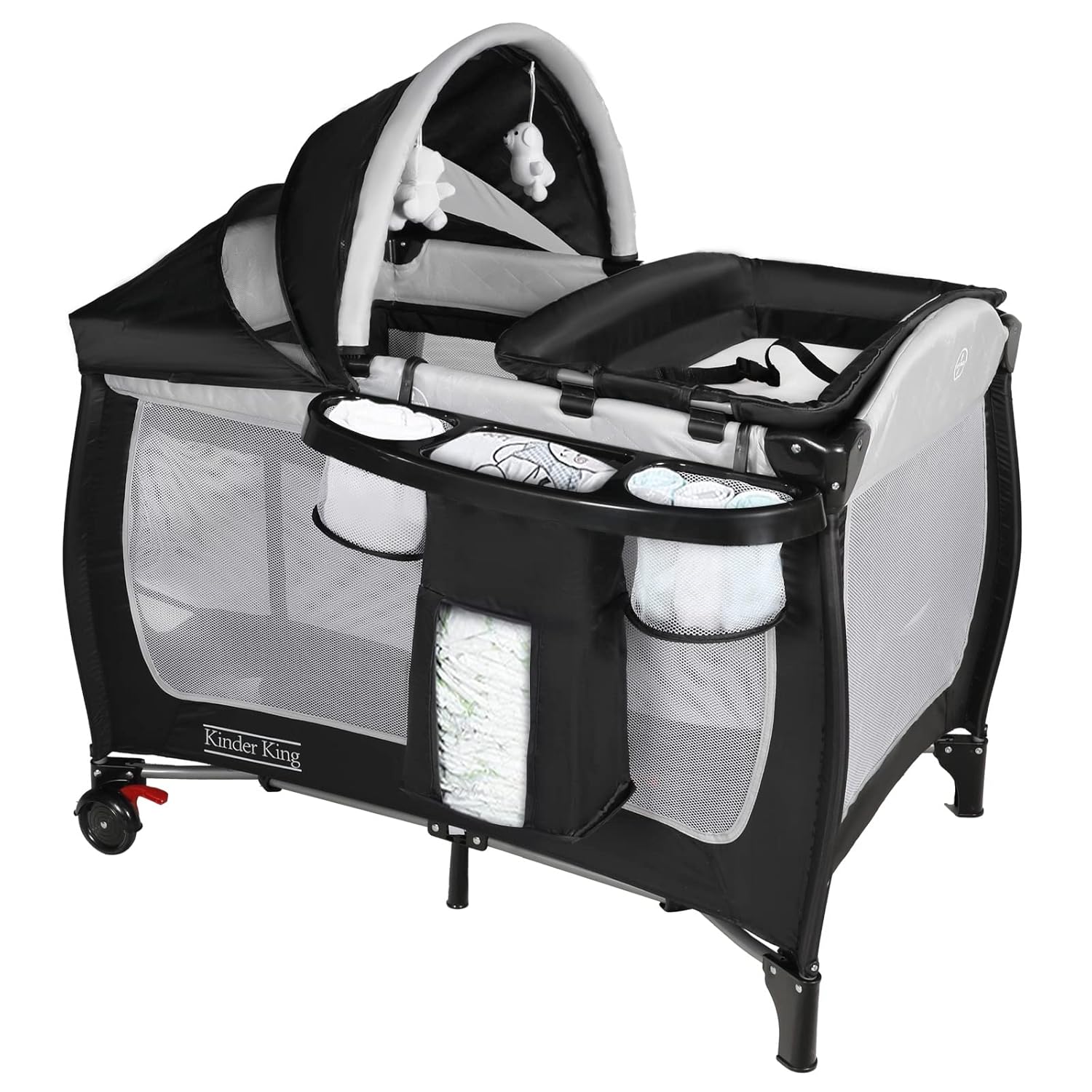 Kinder King 4-in-1 Portable Playard - Ultimate Baby Nursery Center