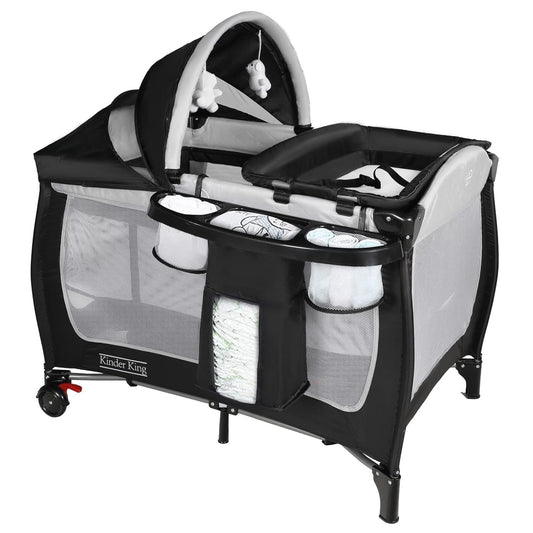 Kinder King 4-in-1 Portable Playard - Ultimate Baby Nursery Center