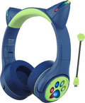 Riwbox CF9 Cat Ear Kids Bluetooth Headphones - 85dB Volume Limit