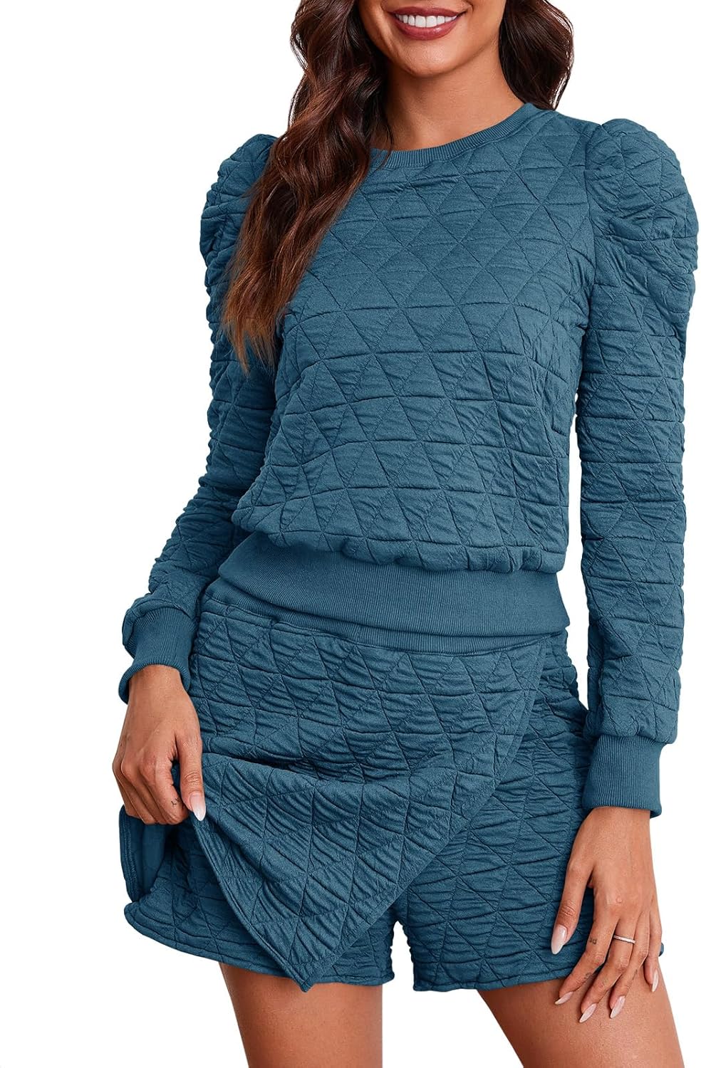 Fisoew Women's 2 Piece Lounge Wear Set for Cozy Comfort
