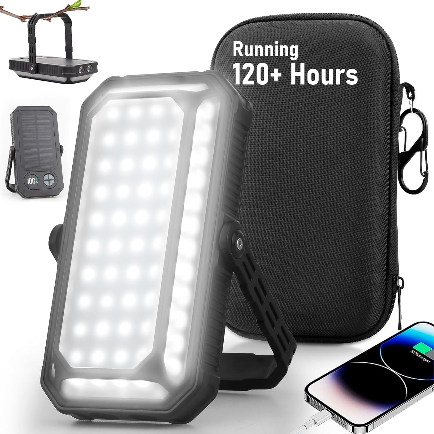 LED Camping Lantern Rechargeable with 10000mAh Power Bank