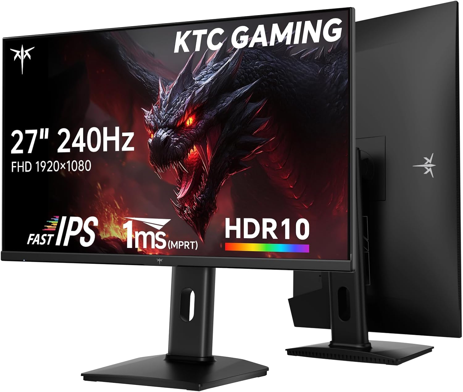 KTC 27 Inch Gaming Monitor 240Hz FHD with Adaptive Sync