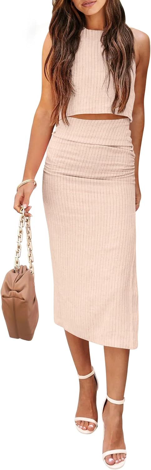 PRETTYGARDEN Women's 2 Piece Summer Outfits for Stylish Looks