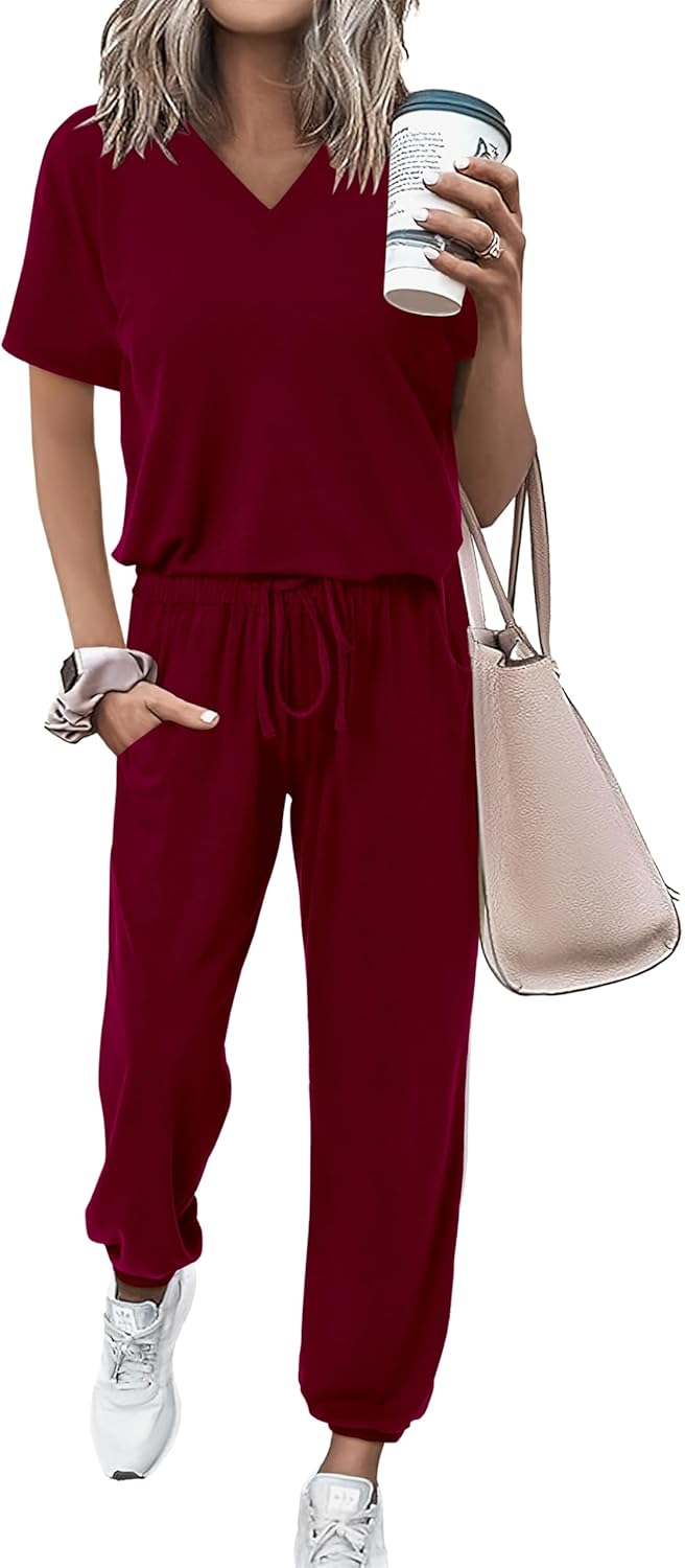 MASCOMODA Womens 2 Piece Outfits for Summer Casual Comfort