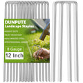 Heavy Duty 12 in Galvanized Landscape Staples - Deep Hold Stakes