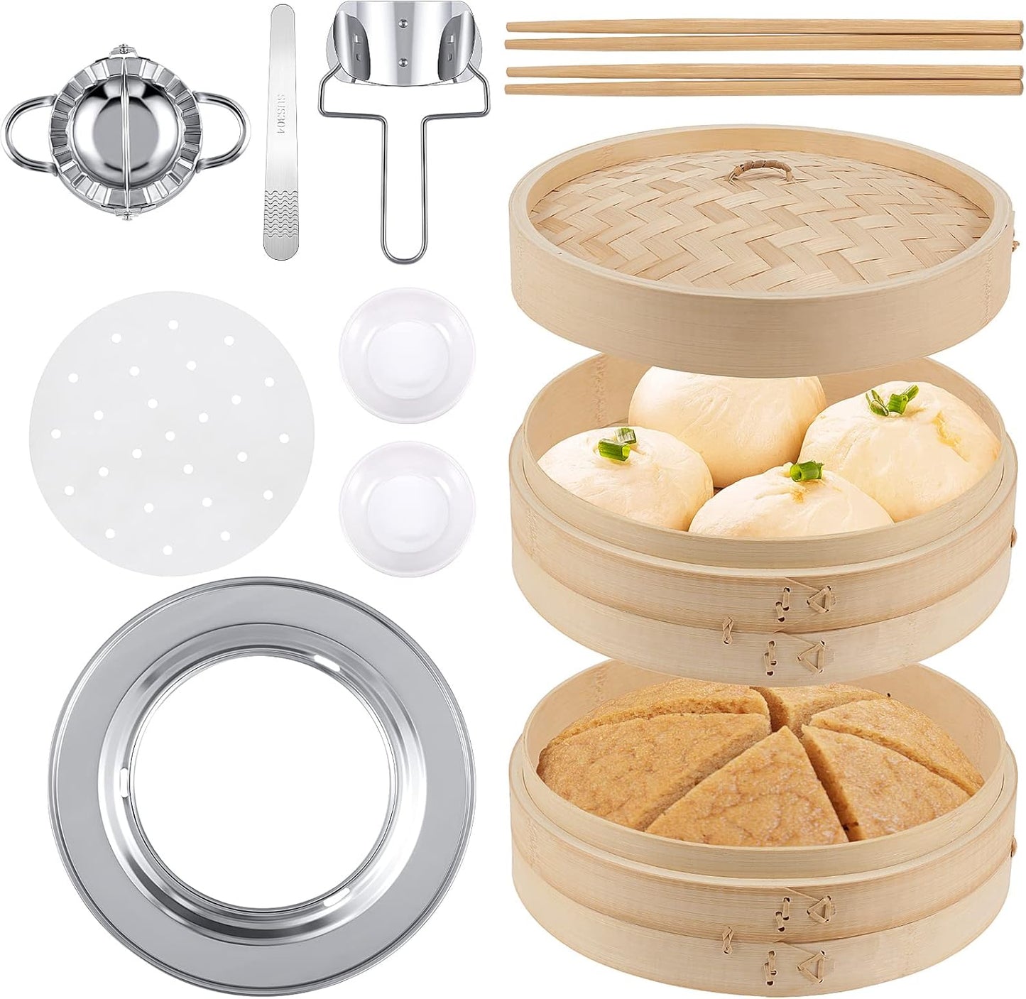 Ultimate Bamboo Steamer Set for Culinary Delights!