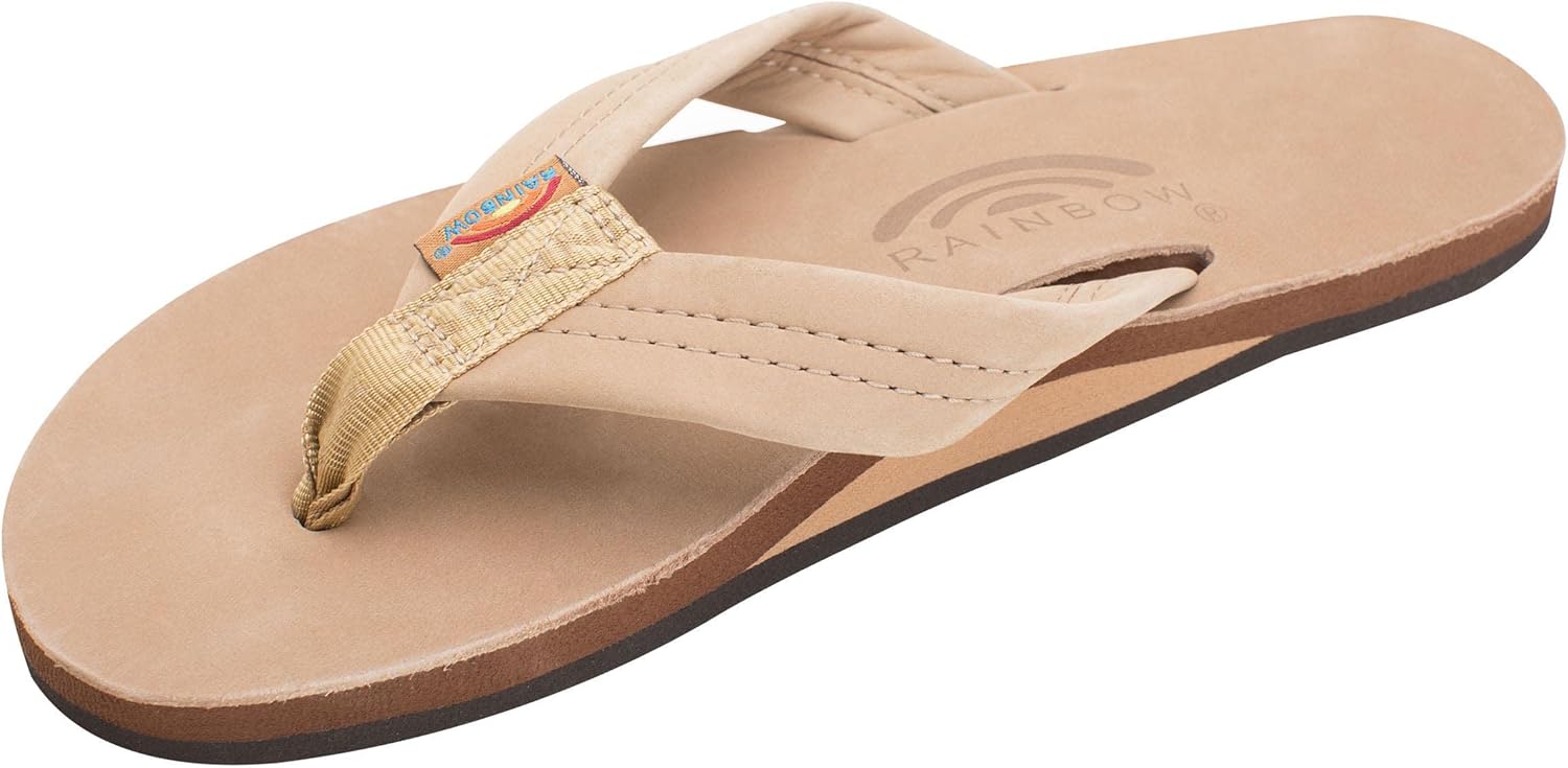 Rainbow Sandals Women's Single Layer Premier Leather Flip Flops