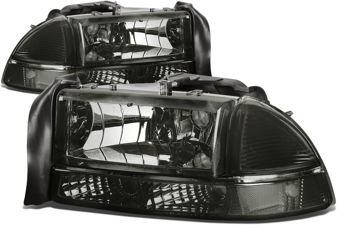 DNA MOTORING Headlights for 97-04 Dodge Dakota & 98-03 Durango