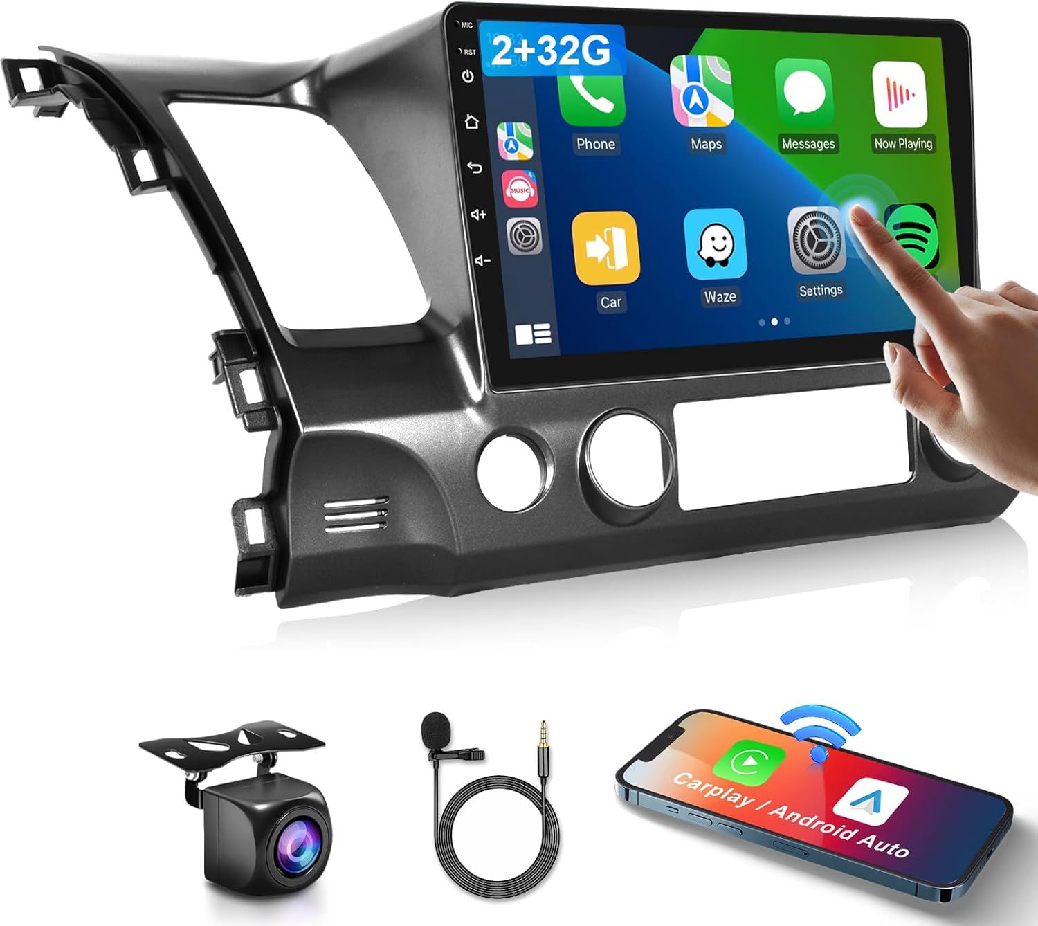 2G+32G Car Stereo for Honda Civic with Wireless CarPlay