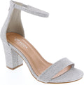 TOP MODA Hannah-1 Ankle Strap Block Heel Sandal - Lightweight Lift