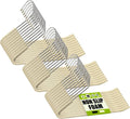 Beige Sponge Padded Pants Hangers - Chrome Open Ended 30-Pack