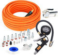 22 Pieces Air Compressor Accessories Kit 3/8 in x 50 ft Hybrid Hose
