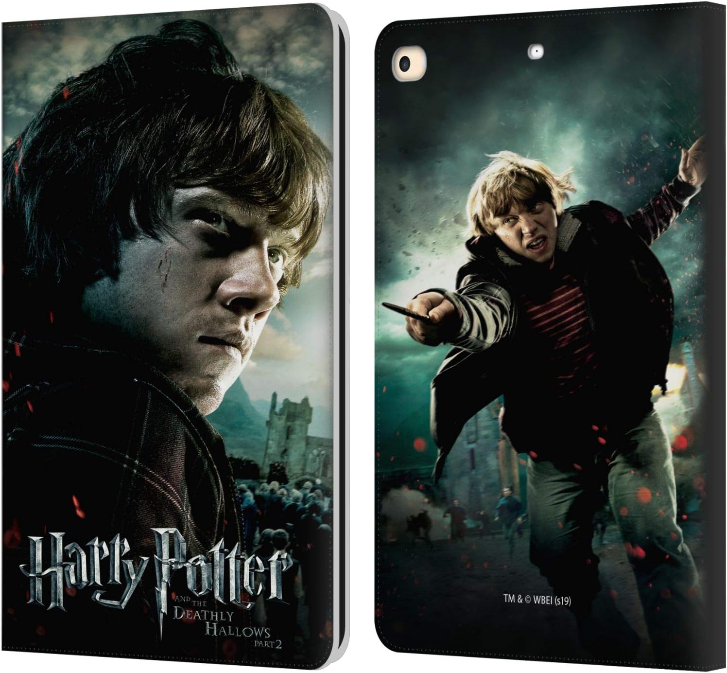 Harry Potter Ron Weasley Deathly Hallows VIII Leather Wallet Case