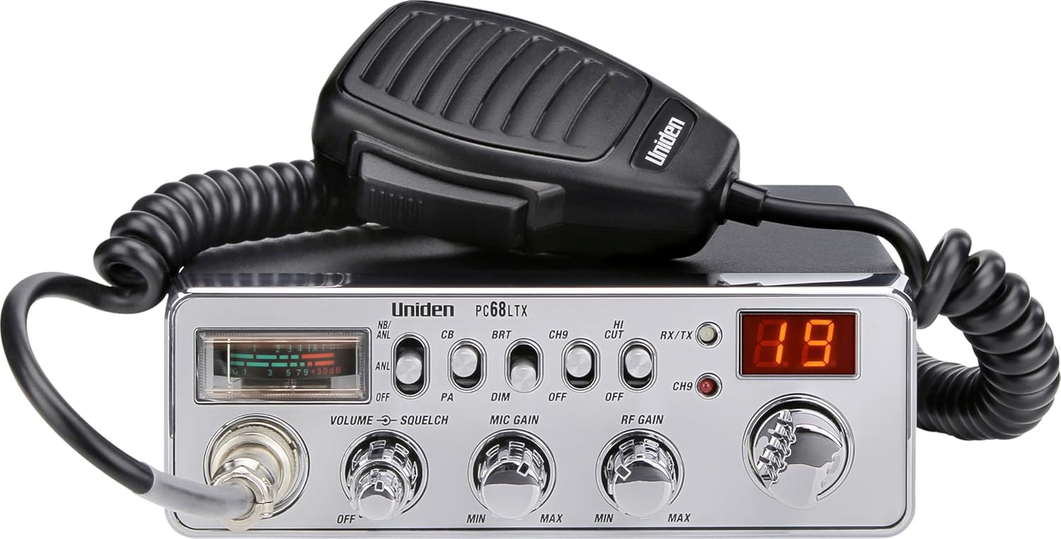Uniden PC68LTX 40-Channel CB Radio with High-Cut Audio Feature