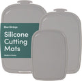 Blue Ginkgo Silicone Cutting Boards Set of 3 - Flexible, Double-Sided